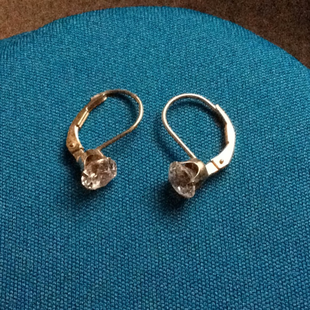 Diamondique gold earrings